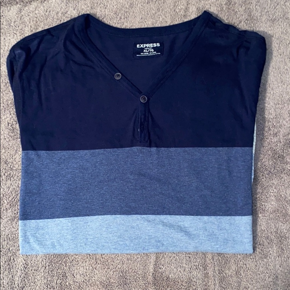 Express Mens Henley Tee